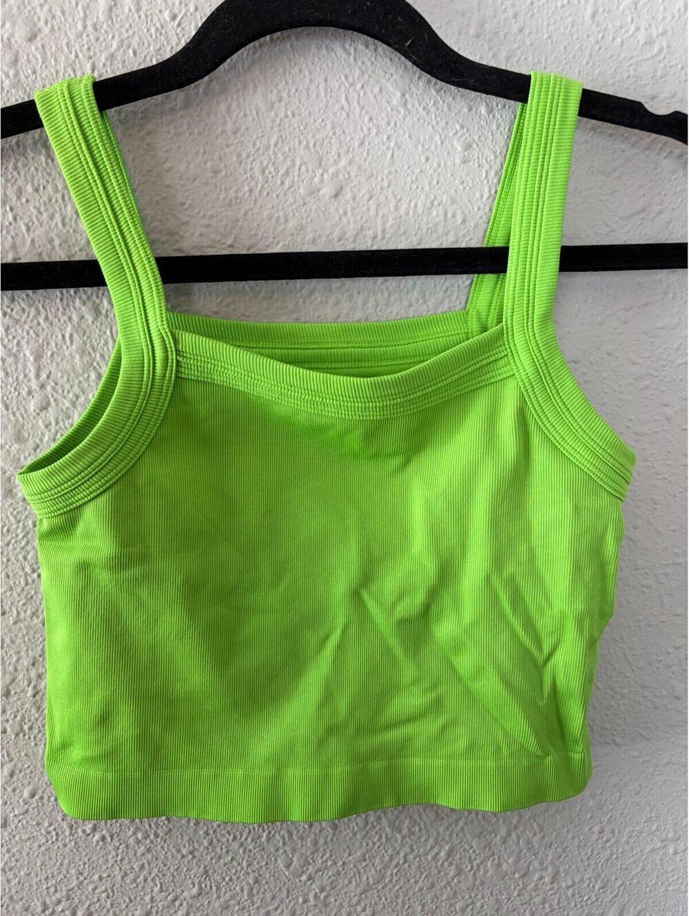Out from Under green ribbed seamless cropped tank size M/L